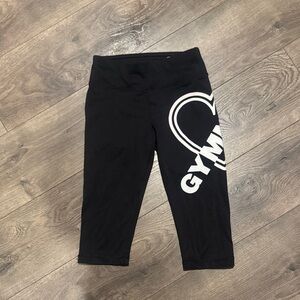 Justice Black and White Gym Leggings